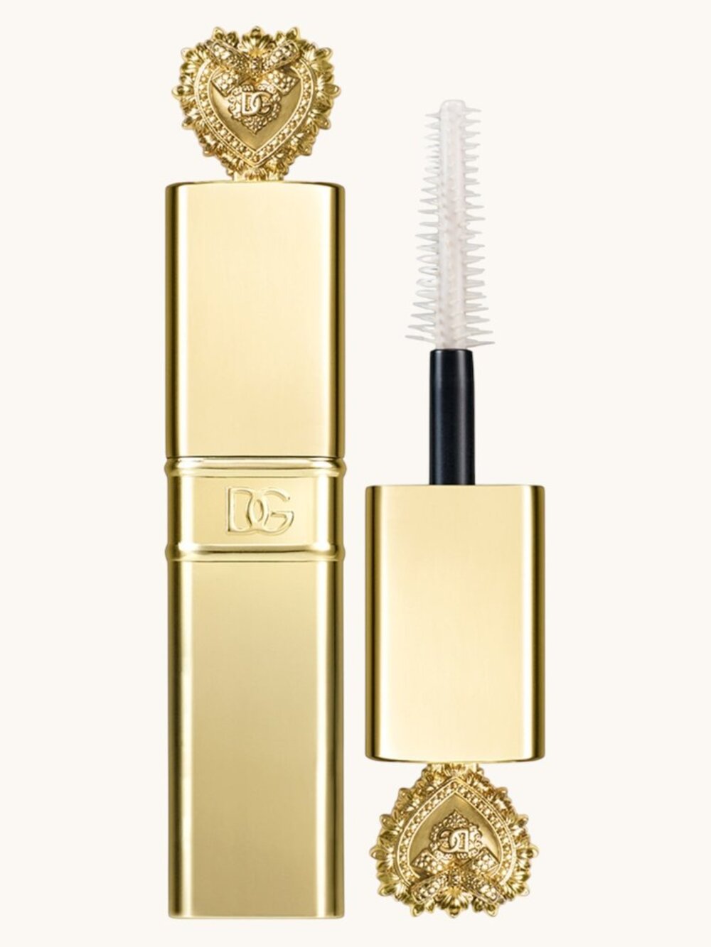 Dolce & Gabbana Gold Mascara Tube with Decorative Heart Cap
